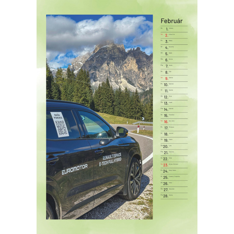 Kalendár nástenný A3 (foto na výšku)