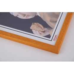 Rám drevený - oranžový