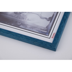 Rám drevený - tyrkysový 